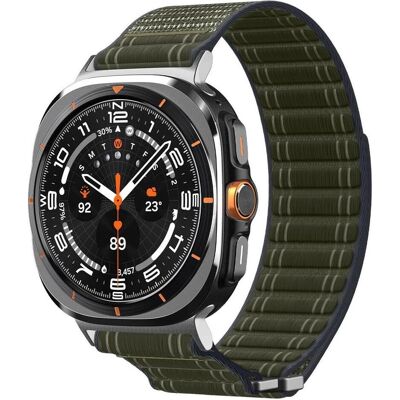 Spigen - WBF0 - Samsung Galaxy Watch Ultra 47mm - Green (Fabric, Nylon), Uhrenarmband, Grün Spigen - WBF0 - Samsung Galaxy Watch Ultra 47mm - Green (Fabric, Nylon), Uhrenarmband, Grün