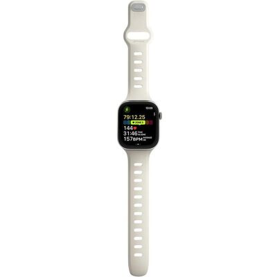 Nomad Armband für Watch 49mm / Ultra Tempo Band Wasserdicht (22 mm, Kunststoff), Uhrenarmband, Weiss Nomad Armband für Watch 49mm / Ultra Tempo Band Wasserdicht (22 mm, Kunststoff), Uhrenarmband, Weiss