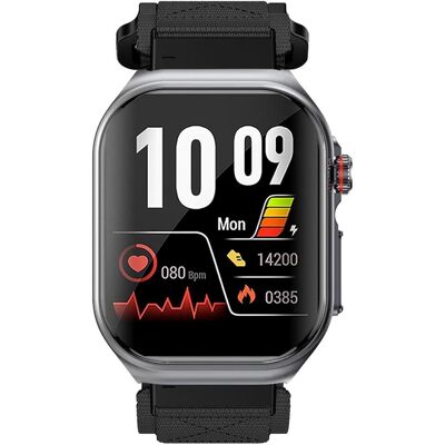 Knauermann Gesundheitssmartwatch mit Telefonfunktion, EKG, HRV, SOS und Schlafapnoe, Smartwatch Knauermann Gesundheitssmartwatch mit Telefonfunktion, EKG, HRV, SOS und Schlafapnoe, Smartwatch