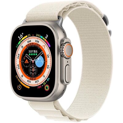 Devia Deluxe Sport5 44/45/49 mm weiss / Armband für Apple Watch / Nylon / Verstellbar (Nylon), Uhrenarmband, Weiss Devia Deluxe Sport5 44/45/49 mm weiss / Armband für Apple Watch / Nylon / Verstellbar (Nylon), Uhrenarmband, Weiss