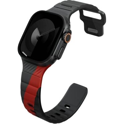 Uniq Strap Stride De Rubber for Apple Watch 49/46/45/44mm charcoal (44 mm, 45 mm, 46 mm, 49 mm, FKM Rubber, Plastic, Rubber), Uhrenarmband, Grau Uniq Strap Stride De Rubber for Apple Watch 49/46/45/44mm charcoal (44 mm, 45 mm, 46 mm, 49 mm, FKM Rubber, Plastic, Rubber), Uhrenarmband, Grau