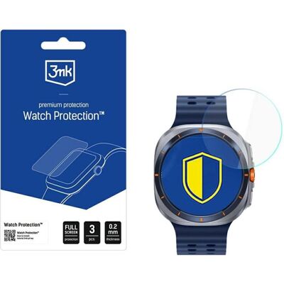 3MK Watch Protection FlexibleGlass Hybridglas für Samsung Galaxy Watch Ultra 2025, Smartwatch Schutzfolie, Transparent 3MK Watch Protection FlexibleGlass Hybridglas für Samsung Galaxy Watch Ultra 2025, Smartwatch Schutzfolie, Transparent