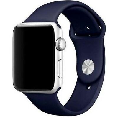 Mercury pasek Silicon Apple Watch 38/40/ 41 mm niebieski/navy (Silikon), Uhrenarmband, Blau Mercury pasek Silicon Apple Watch 38/40/ 41 mm niebieski/navy (Silikon), Uhrenarmband, Blau