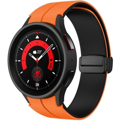 Samsung Galaxy Watch 6, 6 Classic Watch Strap - Orange/Black, Uhrenarmband, Orange Samsung Galaxy Watch 6, 6 Classic Watch Strap - Orange/Black, Uhrenarmband, Orange
