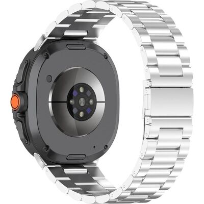Techsuit Watchband (W010) (40 mm, 44 mm, Stainless Steel), Uhrenarmband, Silber Techsuit Watchband (W010) (40 mm, 44 mm, Stainless Steel), Uhrenarmband, Silber