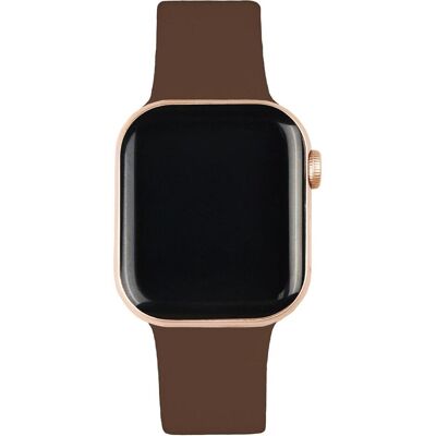 iDeal Of Sweden Silikon-Armband 38/40/41/42mm, S-M Mocha Mousse (Silicone, Zinkstahl), Uhrenarmband, Braun iDeal Of Sweden Silikon-Armband 38/40/41/42mm, S-M Mocha Mousse (Silicone, Zinkstahl), Uhrenarmband, Braun