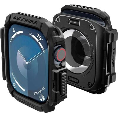 Spigen Rugged Armor Apple Watch 10 42mm czarny/black ACS08585, Smartwatch Zubehör, Schwarz Spigen Rugged Armor Apple Watch 10 42mm czarny/black ACS08585, Smartwatch Zubehör, Schwarz