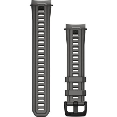 Garmin Instinct E 45mm (22 mm, Silikon), Uhrenarmband, Grau, Silber Garmin Instinct E 45mm (22 mm, Silikon), Uhrenarmband, Grau, Silber