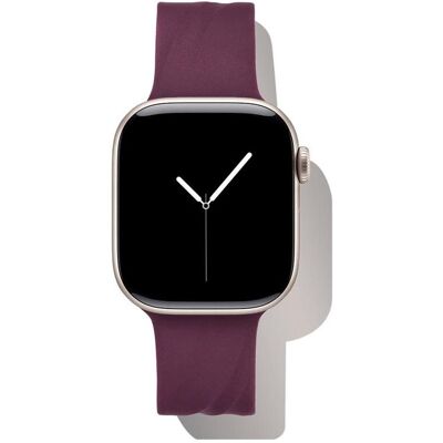 iDeal Of Sweden Soft Swirl Silikon-Armband 38/40/41/42mm, S/M Soft Swirl Silicone Watch Band Velvet Plum (20 mm, Edelstahl, Recyceltes Silikon, Silikon), Uhrenarmband, Violett iDeal Of Sweden Soft Swirl Silikon-Armband 38/40/41/42mm, S/M Soft Swirl Silicone Watch Band Velvet Plum (20 mm, Edelstahl, Recyceltes Silikon, Silikon), Uhrenarmband, Violett