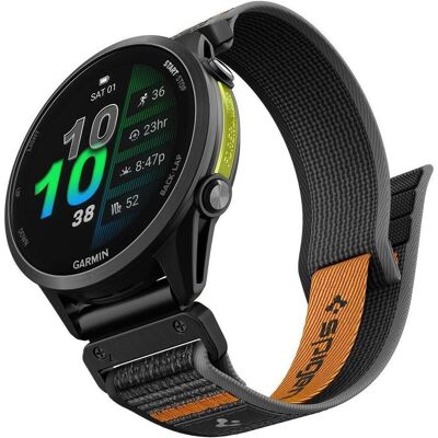 Spigen - Athlex Air - Garmin Fenix 5/6/6 Pro - Active Black Orange (22 mm, Nylon), Uhrenarmband, Orange, Schwarz Spigen - Athlex Air - Garmin Fenix 5/6/6 Pro - Active Black Orange (22 mm, Nylon), Uhrenarmband, Orange, Schwarz