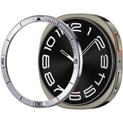 Spigen - Bezel Tune Pilot - for Samsung Galaxy Watch8 44mm, Stainless Steel - Silver, Smartwatch Zubehör, Silber Spigen - Bezel Tune Pilot - for Samsung Galaxy Watch8 44mm, Stainless Steel - Silver, Smartwatch Zubehör, Silber