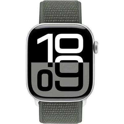 Crong Apple Watch Sportarmband Nylon 38–42 mm (20 mm, Nylon), Uhrenarmband, Grün Crong Apple Watch Sportarmband Nylon 38–42 mm (20 mm, Nylon), Uhrenarmband, Grün