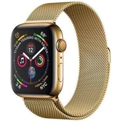 Hurtel Edelstahl Magnetband für Apple Watch 7 45mm - Gold Hurtel Edelstahl Magnetband für Apple Watch 7 45mm - Gold