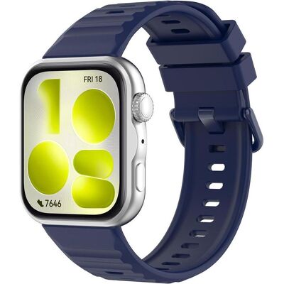 Techsuit - Watchband (W082) - Huawei Watch Fit 5 Pro - Navy Blue (Silikon), Uhrenarmband, Blau Techsuit - Watchband (W082) - Huawei Watch Fit 5 Pro - Navy Blue (Silikon), Uhrenarmband, Blau