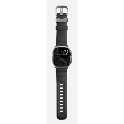 Nomad Rocky Point Band 42/44/45/49mm Storm (44 mm, FKM), Uhrenarmband, Grau Nomad Rocky Point Band 42/44/45/49mm Storm (44 mm, FKM), Uhrenarmband, Grau