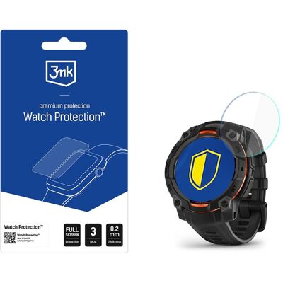 3MK Smartwatch Screen Protector Watch Protection FlexibleGlass for Garmin Instinct 3 45mm (Amoled, S, Smartwatch Zubehör, Transparent 3MK Smartwatch Screen Protector Watch Protection FlexibleGlass for Garmin Instinct 3 45mm (Amoled, S, Smartwatch Zubehör, Transparent