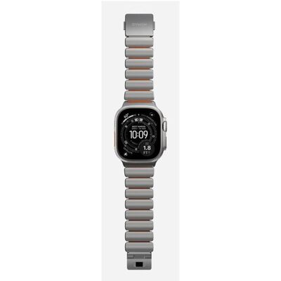Nomad Stratos Band (42 mm, 44 mm, 45 mm, 46 mm, 49 mm, Natural Titanium), Uhrenarmband, Orange Nomad Stratos Band (42 mm, 44 mm, 45 mm, 46 mm, 49 mm, Natural Titanium), Uhrenarmband, Orange