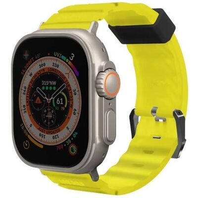 Skinarma Band Shokku Apple Watch 49/45/44mm electric yellow (44 mm, 45 mm, 49 mm, Plastic, Silicon, Silicone), Uhrenarmband, Gelb Skinarma Band Shokku Apple Watch 49/45/44mm electric yellow (44 mm, 45 mm, 49 mm, Plastic, Silicon, Silicone), Uhrenarmband, Gelb