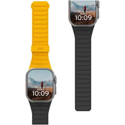 UAG Urban Armor Gear Apple Watch 49/46/45/44 Pathfinder (194161118240) (44 mm, 45 mm, 46 mm, Silikon), Uhrenarmband, Schwarz, Gelb, Mehrfarbig UAG Urban Armor Gear Apple Watch 49/46/45/44 Pathfinder (194161118240) (44 mm, 45 mm, 46 mm, Silikon), Uhrenarmband, Schwarz, Gelb, Mehrfarbig