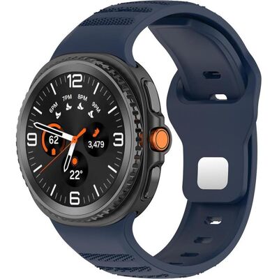 Techsuit - Watchband (W050) - Samsung Galaxy Watch8 40mm/Watch8 44mm/Watch8 Classic/Ultra 2 - Blue (Silikon), Uhrenarmband, Blau Techsuit - Watchband (W050) - Samsung Galaxy Watch8 40mm/Watch8 44mm/Watch8 Classic/Ultra 2 - Blue (Silikon), Uhrenarmband, Blau