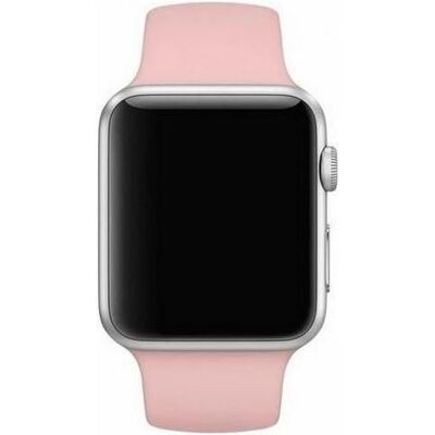 Mercury pasek Silicon Apple Watch 42/44/ 45 mm różowy/pink (Silikon), Uhrenarmband, Pink Mercury pasek Silicon Apple Watch 42/44/ 45 mm różowy/pink (Silikon), Uhrenarmband, Pink