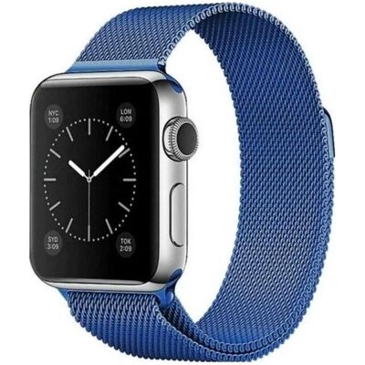 Hurtel Magnetisches Armband für Watch 6 (Edelstahl), Uhrenarmband, Blau Hurtel Magnetisches Armband für Watch 6 (Edelstahl), Uhrenarmband, Blau