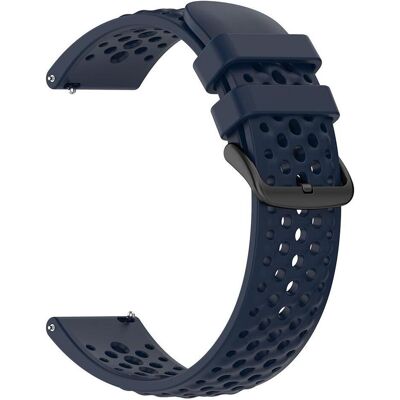 Techsuit - Watchband 22mm (W083) - Amazfit Active Max - Navy Blue (Silikon), Uhrenarmband, Blau Techsuit - Watchband 22mm (W083) - Amazfit Active Max - Navy Blue (Silikon), Uhrenarmband, Blau