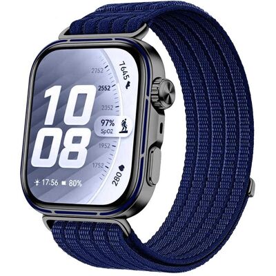Techsuit - Watchband (W085) - Huawei Watch Fit 5 - Azure Blue (Nylon), Uhrenarmband, Blau Techsuit - Watchband (W085) - Huawei Watch Fit 5 - Azure Blue (Nylon), Uhrenarmband, Blau