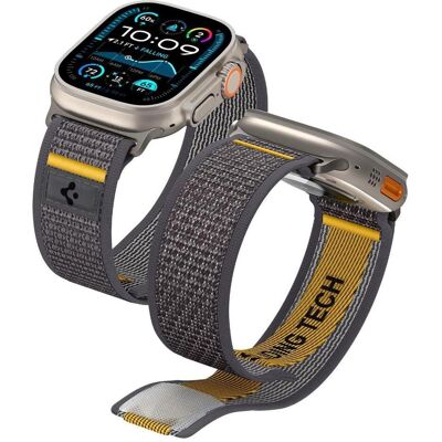 Spigen Athlex Air (44 mm, 45 mm, 46 mm, 49 mm, Nylon), Uhrenarmband, Grau, Silber Spigen Athlex Air (44 mm, 45 mm, 46 mm, 49 mm, Nylon), Uhrenarmband, Grau, Silber