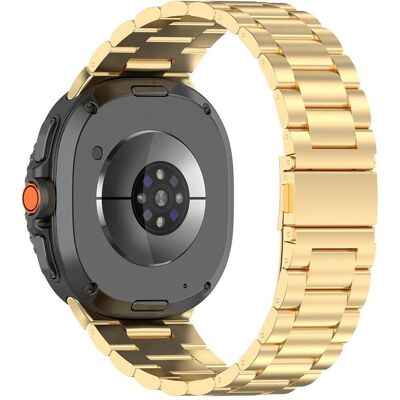 Techsuit - Watchband (W010) - Samsung Galaxy Watch8 40mm/Watch8 44mm/Watch8 Classic/Ultra 2 - Gold (Stainless Steel), Uhrenarmband, Gold Techsuit - Watchband (W010) - Samsung Galaxy Watch8 40mm/Watch8 44mm/Watch8 Classic/Ultra 2 - Gold (Stainless Steel), Uhrenarmband, Gold