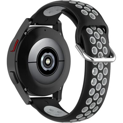 Cover-Discount 20mm Silikon Sportarmband gelöchert grau (20 mm, Silikon), Uhrenarmband, Grau Cover-Discount 20mm Silikon Sportarmband gelöchert grau (20 mm, Silikon), Uhrenarmband, Grau