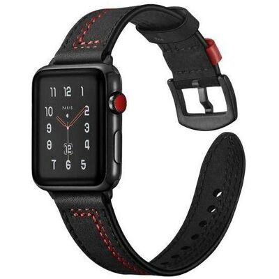 Beline pasek Watch 22mm Casual czarny/black (22 mm, ecological leather, Plastic), Uhrenarmband, Schwarz Beline pasek Watch 22mm Casual czarny/black (22 mm, ecological leather, Plastic), Uhrenarmband, Schwarz