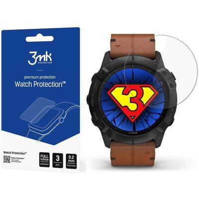 3MK hybrid glass Watch Protection FG for Garmin Fenix 6X, Smartwatch Schutzfolie, Transparent 3MK hybrid glass Watch Protection FG for Garmin Fenix 6X, Smartwatch Schutzfolie, Transparent