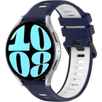 Samsung Galaxy Watch 6 Watch Strap - Midnight blue/White, Uhrenarmband, Blau Samsung Galaxy Watch 6 Watch Strap - Midnight blue/White, Uhrenarmband, Blau
