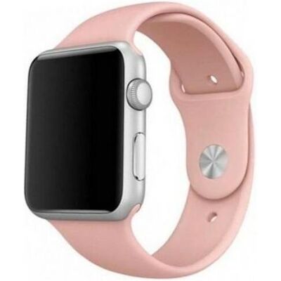 Mercury pasek Silicon Apple Watch 42/44/ 45 mm różowy/pink (Edelstahl, Silikon), Uhrenarmband, Pink Mercury pasek Silicon Apple Watch 42/44/ 45 mm różowy/pink (Edelstahl, Silikon), Uhrenarmband, Pink