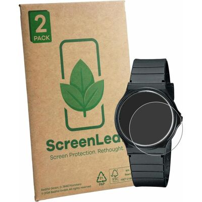 ScreenLeaf Schutzfolie nachhaltiger Displayschutz Displayschutzfolie Folie Klar Transparent, Smartwatch Schutzfolie, Transparent ScreenLeaf Schutzfolie nachhaltiger Displayschutz Displayschutzfolie Folie Klar Transparent, Smartwatch Schutzfolie, Transparent