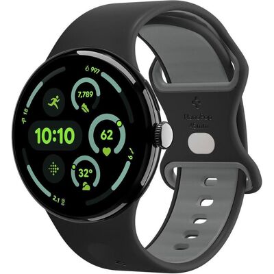 Spigen Nano Pop (Aluminium, Silicone), Uhrenarmband, Schwarz Spigen Nano Pop (Aluminium, Silicone), Uhrenarmband, Schwarz