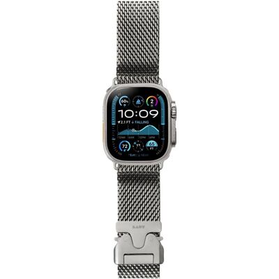 Laut SATRUN LOOP Armband 44/45/46/49mm (44 mm, 45 mm, 46 mm, 49 mm, Titan, Titan-Mesh), Uhrenarmband, Silber Laut SATRUN LOOP Armband 44/45/46/49mm (44 mm, 45 mm, 46 mm, 49 mm, Titan, Titan-Mesh), Uhrenarmband, Silber