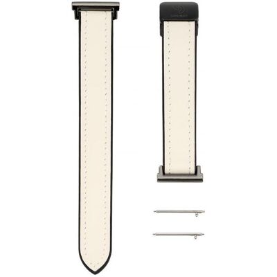 Connect 20mm Silicone Leather Strap with Magnetic (Leder, Silikon), Uhrenarmband, Weiss Connect 20mm Silicone Leather Strap with Magnetic (Leder, Silikon), Uhrenarmband, Weiss