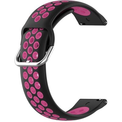 Cover-Discount 20mm Silikon Sportarmband gelöchert pink (20 mm, Silikon), Uhrenarmband, Pink Cover-Discount 20mm Silikon Sportarmband gelöchert pink (20 mm, Silikon), Uhrenarmband, Pink