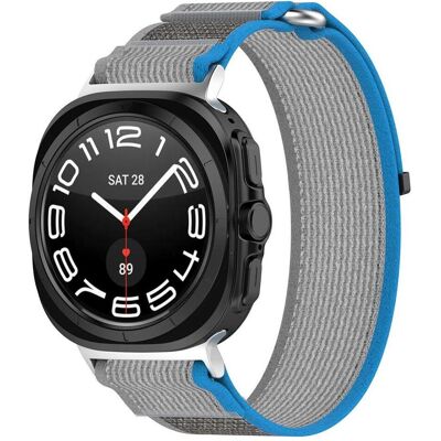 Techsuit - Watchband (W054) - Samsung Galaxy Watch Ultra 47mm - Blue / Gray (Metall, Nylon), Uhrenarmband, Grau, Blau Techsuit - Watchband (W054) - Samsung Galaxy Watch Ultra 47mm - Blue / Gray (Metall, Nylon), Uhrenarmband, Grau, Blau