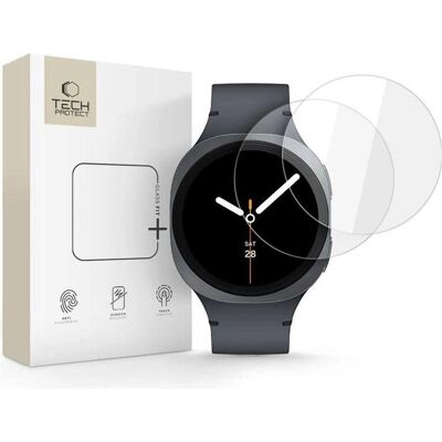 Tech-Protect Glass Fit+ 2er-Pack, Smartwatch Schutzfolie, Transparent Tech-Protect Glass Fit+ 2er-Pack, Smartwatch Schutzfolie, Transparent