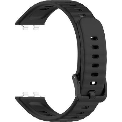 Techsuit - Watchband (W082) - Huawei Band 11 / Band 11 Pro - Black (Silicone), Uhrenarmband, Schwarz Techsuit - Watchband (W082) - Huawei Band 11 / Band 11 Pro - Black (Silicone), Uhrenarmband, Schwarz