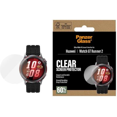 PanzerGlass Displayschutz Huawei Watch GT Runner 2, Smartwatch Schutzfolie, Transparent PanzerGlass Displayschutz Huawei Watch GT Runner 2, Smartwatch Schutzfolie, Transparent