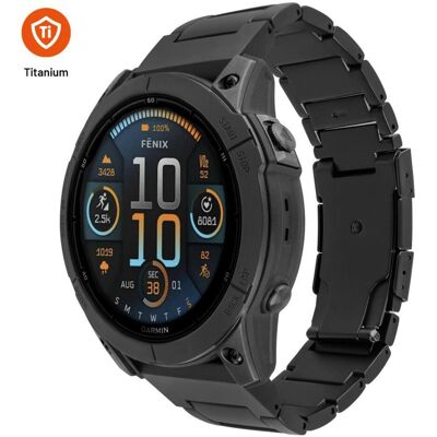 Fixed Titan Clock Block Garmin Quickfit 26mm Smart Clock, schwarz (26 mm, Metall, Stainless Steel, Titanium), Uhrenarmband, Schwarz Fixed Titan Clock Block Garmin Quickfit 26mm Smart Clock, schwarz (26 mm, Metall, Stainless Steel, Titanium), Uhrenarmband, Schwarz