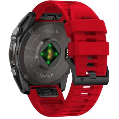 Tech-Protect SILICONE LINE GARMIN FENIX 5X / 5X PLUS / 6X / 6X PRO / 7X / 8 (51 MM) RED, Smartwatch Zubehör, Rot Tech-Protect SILICONE LINE GARMIN FENIX 5X / 5X PLUS / 6X / 6X PRO / 7X / 8 (51 MM) RED, Smartwatch Zubehör, Rot