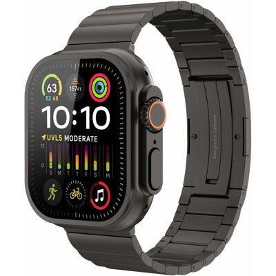 Vonmählen Titan Gliederarmband Pro für Apple Watch 44/45/46/49mm, schwarz (Edelstahl), Uhrenarmband, Schwarz Vonmählen Titan Gliederarmband Pro für Apple Watch 44/45/46/49mm, schwarz (Edelstahl), Uhrenarmband, Schwarz