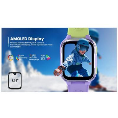 Lagenio Smartwatches AI Kids Watch K9 Lila (4G), Smartwatch Lagenio Smartwatches AI Kids Watch K9 Lila (4G), Smartwatch