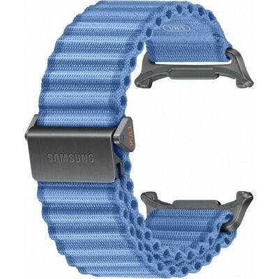 Samsung Trail Band (20 mm, Nylon, Titanium), Uhrenarmband, Blau Samsung Trail Band (20 mm, Nylon, Titanium), Uhrenarmband, Blau