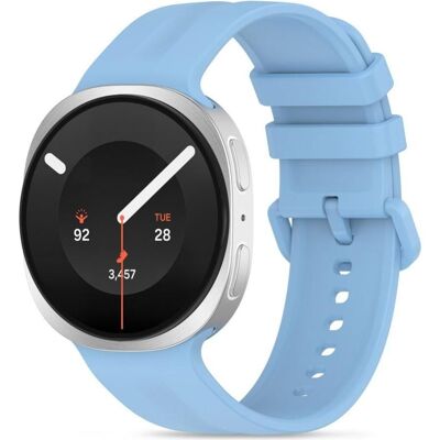 Tech-Protect SILIKON EVO SAMSUNG GALAXY WATCH 8 / 9 / CLASSIC (40 / 44 / 46 MM) BABYBLAU, Smartwatch Zubehör, Blau Tech-Protect SILIKON EVO SAMSUNG GALAXY WATCH 8 / 9 / CLASSIC (40 / 44 / 46 MM) BABYBLAU, Smartwatch Zubehör, Blau